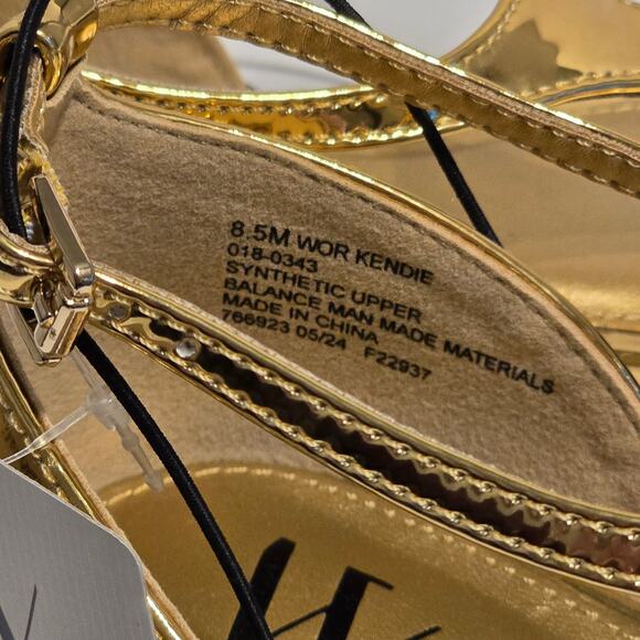 Worthington Kendie Gold Pointed Toe Flat Size8.5 - Picture 5 of 6